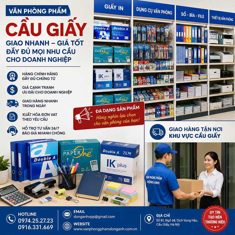 văn phòng phẩm cầu giấy